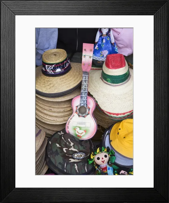 Framed Print : Local crafts in store, Cabo San Lucas, Baja California, Mexico, North America Framed Print : Local crafts in store, Cabo San Lucas, Baja California, Mexico, North America