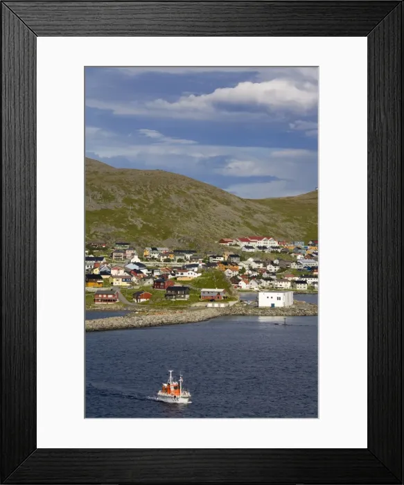 Framed Print : Honningsvag Port, Mageroya Island, Finnmark Region, Arctic Ocean, Norway Framed Print : Honningsvag Port, Mageroya Island, Finnmark Region, Arctic Ocean, Norway