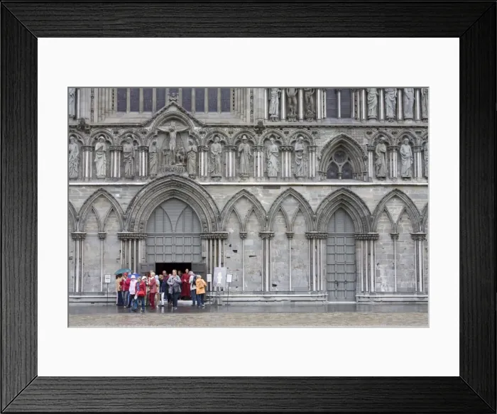 Framed Print : Facade of Nidaros Cathedral, Trondheim City, Nord-Trondelag Region, Norway Framed Print : Facade of Nidaros Cathedral, Trondheim City, Nord-Trondelag Region, Norway
