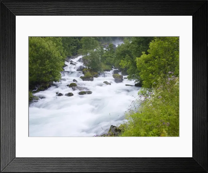 Framed Print : Geiranger Valley River, Geirangerfjord, Northern Fjord Region, Norway, Scandinavia Framed Print : Geiranger Valley River, Geirangerfjord, Northern Fjord Region, Norway, Scandinavia