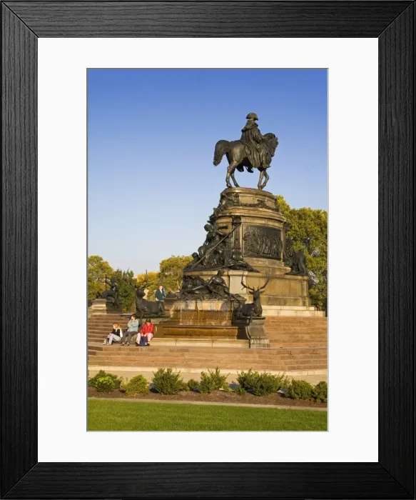 Framed Print : George Washington Monument at Eakins Oval, Fairmount Park, Philadelphia Framed Print : George Washington Monument at Eakins Oval, Fairmount Park, Philadelphia