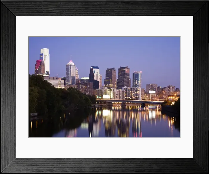Framed Print : Schuylkill River and Philadelphia skyline, Philadelphia, Pennsylvania, United States of America Framed Print : Schuylkill River and Philadelphia skyline, Philadelphia, Pennsylvania, United States of America