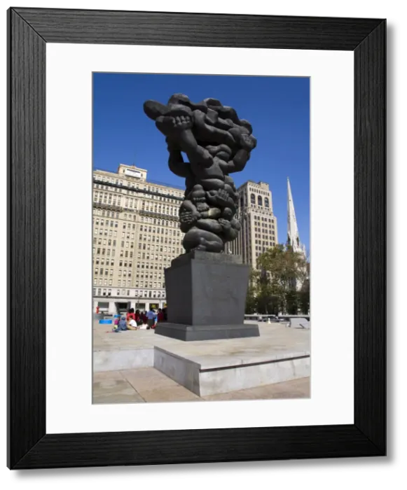 Framed Print : Government Of The People sculpture by Jacques Lipchitz, Municipal Services Building Plaza Framed Print : Government Of The People sculpture by Jacques Lipchitz, Municipal Services Building Plaza