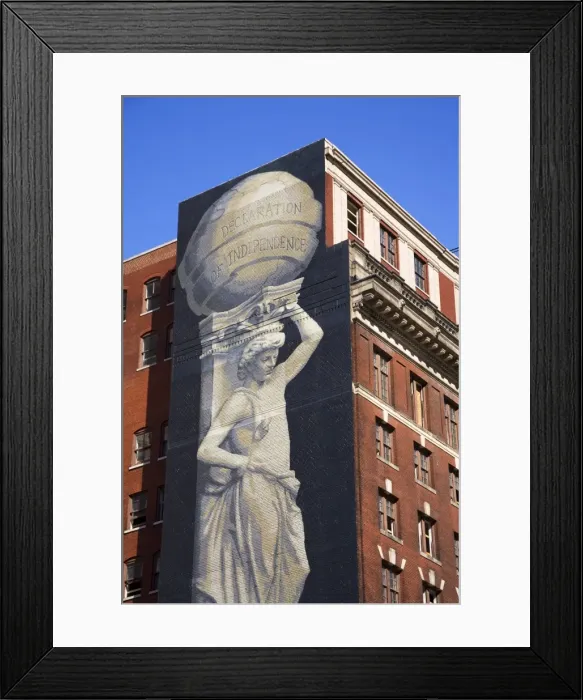 Framed Print : Mural on Arch Street, Philadelphia, Pennsylvania, United States of America, North America Framed Print : Mural on Arch Street, Philadelphia, Pennsylvania, United States of America, North America