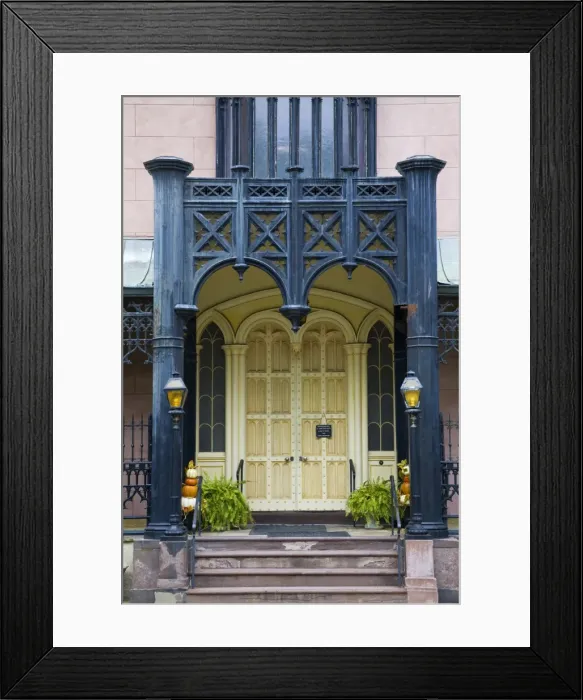 Framed Print : Shermans Headquarters (Meldrin Mansion), Savannah, Georgia, United States of America Framed Print : Shermans Headquarters (Meldrin Mansion), Savannah, Georgia, United States of America