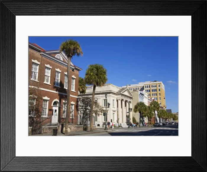 Framed Print : Broad Street, Charleston, South Carolina, United States of America, North America Framed Print : Broad Street, Charleston, South Carolina, United States of America, North America