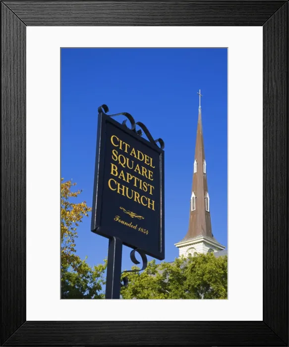 Framed Print : Citadel Square Baptist Church, Charleston, South Carolina, United States of America Framed Print : Citadel Square Baptist Church, Charleston, South Carolina, United States of America