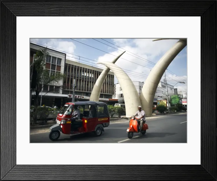 Framed Print : Elephant tusk arches, Mombasa, Kenya, East Africa, Africa Framed Print : Elephant tusk arches, Mombasa, Kenya, East Africa, Africa