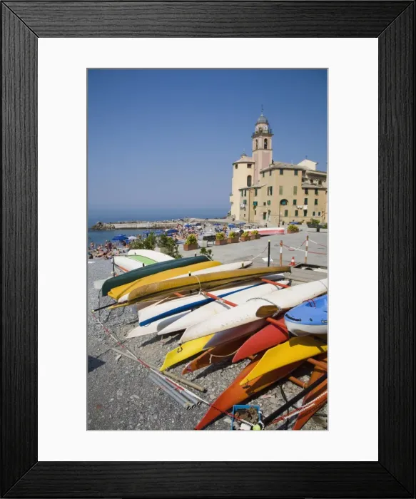 Framed Print : Camogli, Liguria, Italy, Europe Framed Print : Camogli, Liguria, Italy, Europe