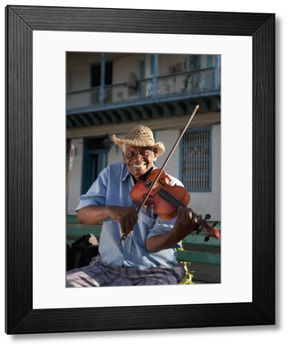 Framed Print : Violin player, Santiago de Cuba, Cuba, West Indies, Central America Framed Print : Violin player, Santiago de Cuba, Cuba, West Indies, Central America