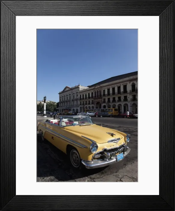Framed Print : Old car outside the Capitolio, Havana, Cuba, West Indies, Central America Framed Print : Old car outside the Capitolio, Havana, Cuba, West Indies, Central America