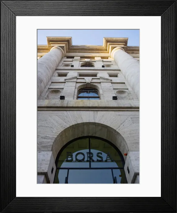 Framed Print : Borsa (Stock Exchange), Milan, Lombardy, Italy, Europe Framed Print : Borsa (Stock Exchange), Milan, Lombardy, Italy, Europe