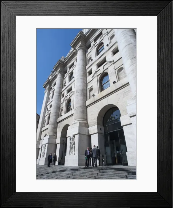 Framed Print : Borsa (Stock Exchange), Milan, Lombardy, Italy, Europe Framed Print : Borsa (Stock Exchange), Milan, Lombardy, Italy, Europe