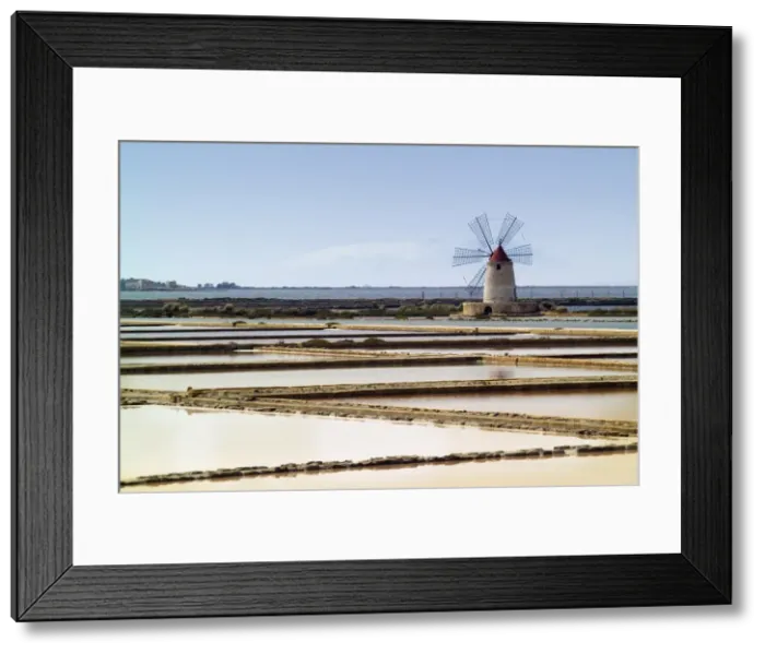 Framed Print : Salt pans, Saline, Sicily, Italy, Europe Framed Print : Salt pans, Saline, Sicily, Italy, Europe