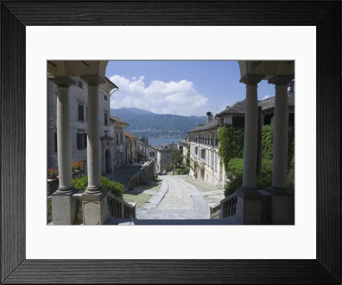Framed Print : The village of Orta, Lake of Orta, Piedmont, Italy, Europe Framed Print : The village of Orta, Lake of Orta, Piedmont, Italy, Europe
