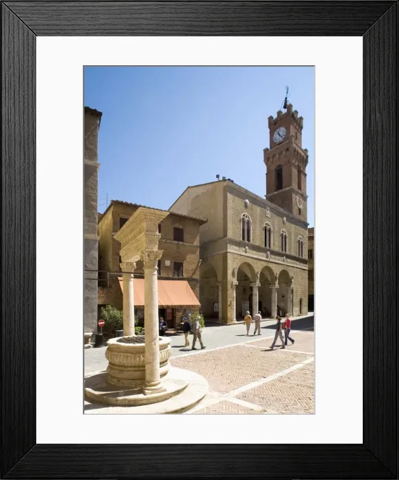 Framed Print : Pienza, Val d Orcia, Tuscany, Italy, Eruope