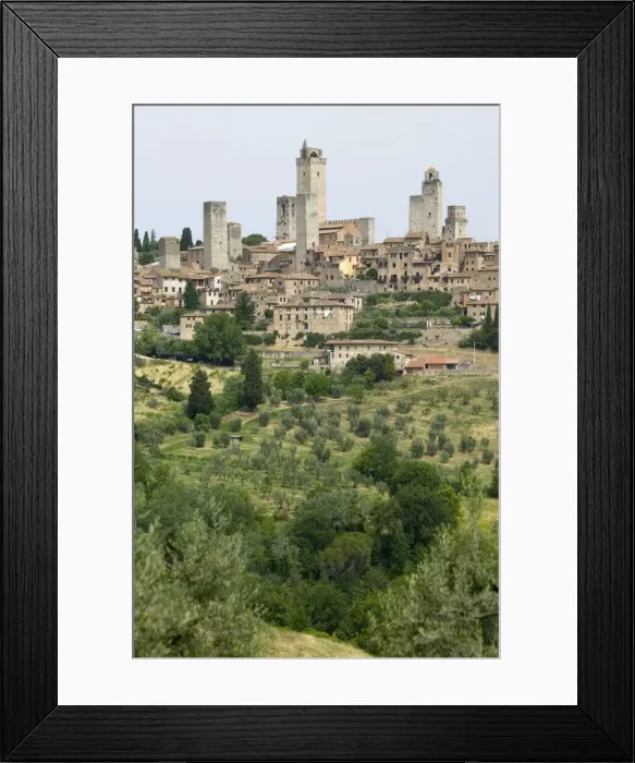 Framed Print : San Gimignano, Tuscany, Italy, Europe
