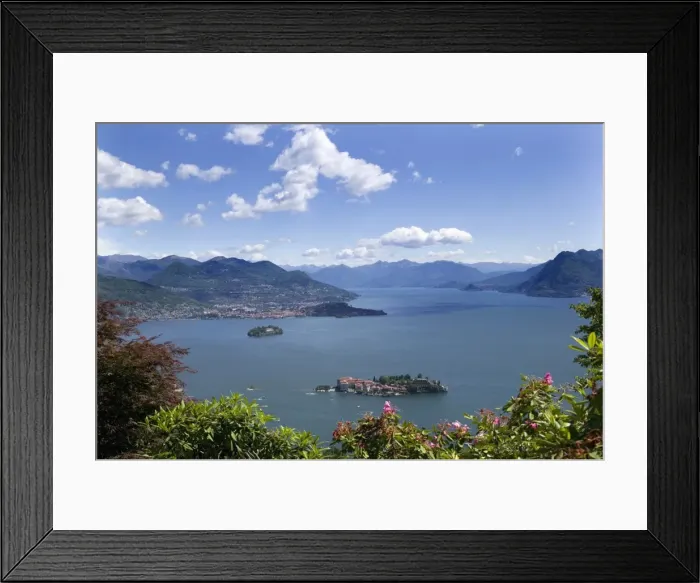 Framed Print : Isola Bella and Isola Madre, Stresa, Lake Maggiore, Piedmont, Italy, Europe