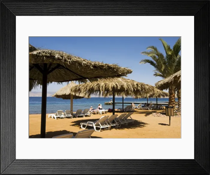 Framed Print : Barracuda Beach Club, Beach, Aqaba, Jordan, Middle East Framed Print : Barracuda Beach Club, Beach, Aqaba, Jordan, Middle East