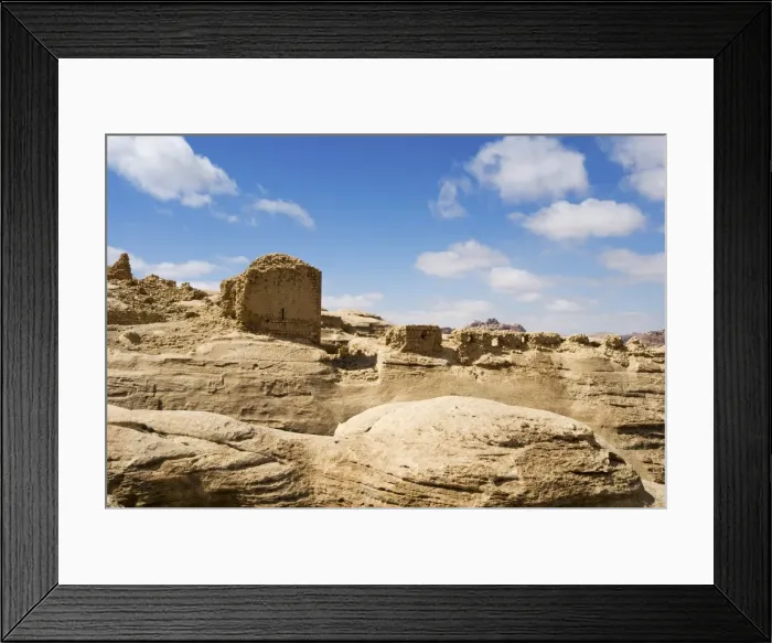 Framed Print : Ruins of Wu eira Crusader Castle, Between Al Baidha and Petra sites Framed Print : Ruins of Wu eira Crusader Castle, Between Al Baidha and Petra sites