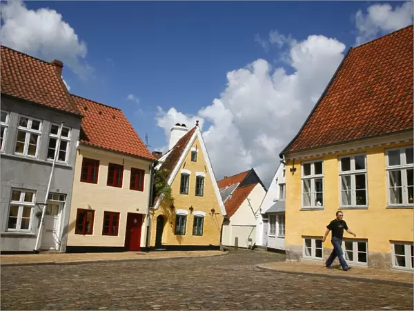The historic part of Aabenraa, Jutland, Denmark, Scandinavia, Europe