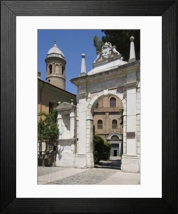 Framed Print : The main gateway, Chiesa di San Vitale, UNESCO World Heritage Site, Ravenna Framed Print : The main gateway, Chiesa di San Vitale, UNESCO World Heritage Site, Ravenna