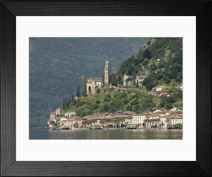 Framed Print : Morcote, Lake Lugano, Switzerland, Europe Framed Print : Morcote, Lake Lugano, Switzerland, Europe
