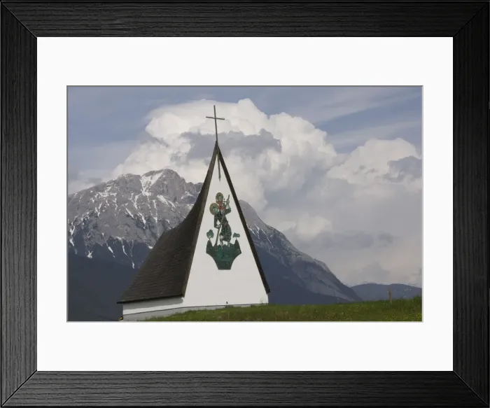 Framed Print : The little church in the meadows, Mieming, Sonnenterrase, Austria, Europe Framed Print : The little church in the meadows, Mieming, Sonnenterrase, Austria, Europe