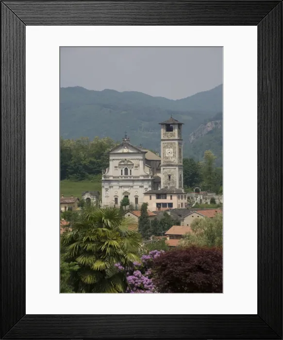 Framed Print : The church at Miasino, above Lake Orta, Piedmont, Italy, Europe Framed Print : The church at Miasino, above Lake Orta, Piedmont, Italy, Europe