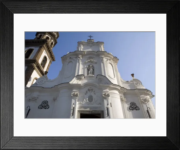 Framed Print : Saint Mary of the Sea, the seafront church of Atrani, Campania, Italy, Europe Framed Print : Saint Mary of the Sea, the seafront church of Atrani, Campania, Italy, Europe