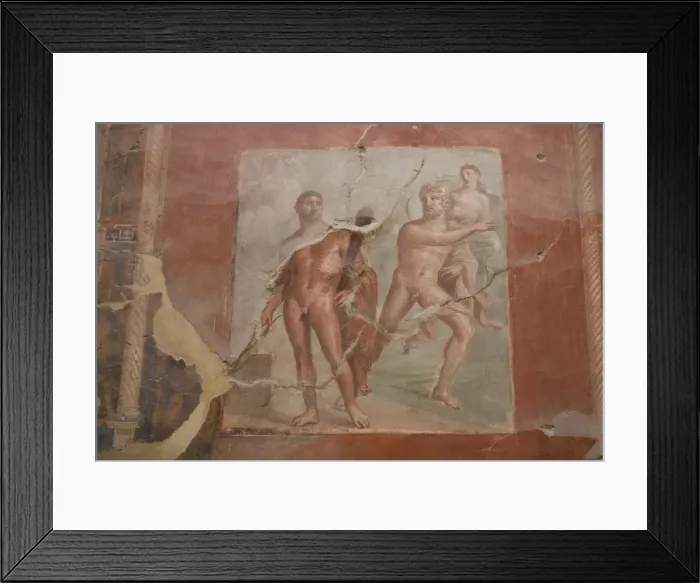 Framed Print : Roman frescoes at Ercolano (Herculaneum), UNESCO World Heritage Site, Campania Framed Print : Roman frescoes at Ercolano (Herculaneum), UNESCO World Heritage Site, Campania