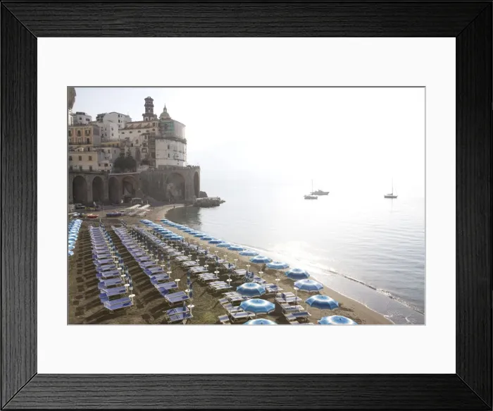 Framed Print : The beach of Atrani, Costiera Amalfitana, UNESCO World Heritage Site, Campania