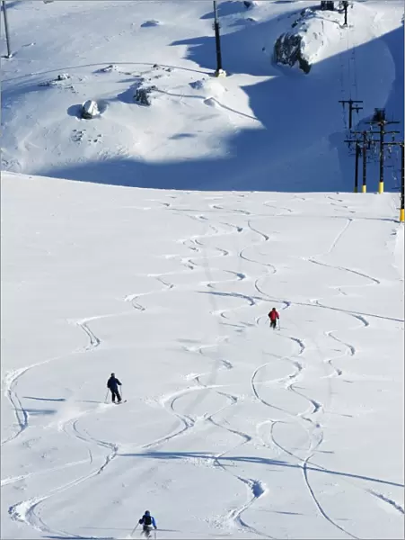 Powder skiing at Whistler mountain resort, venue of the 2010 Winter Olympic Games