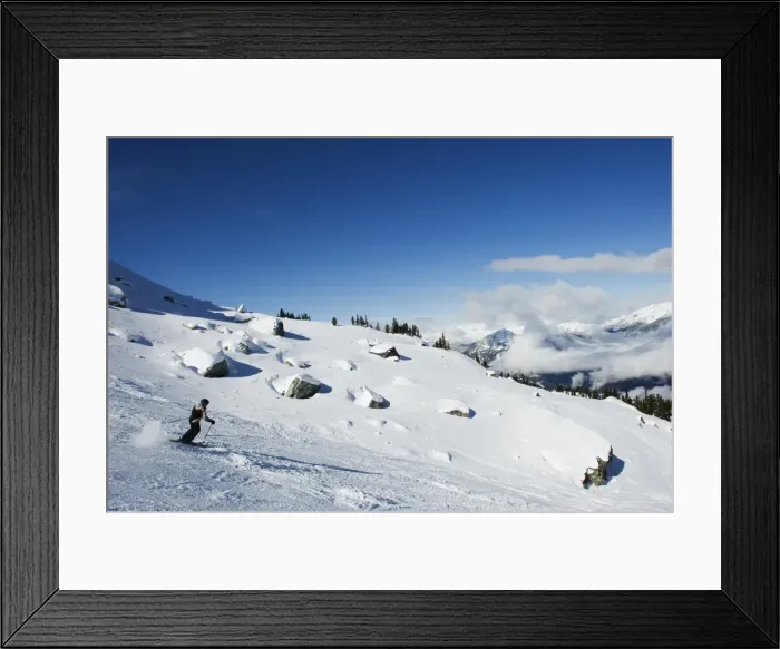 Framed Print : Skier at Whistler mountain resort, venue of the 2010 Winter Olympic Games Framed Print : Skier at Whistler mountain resort, venue of the 2010 Winter Olympic Games