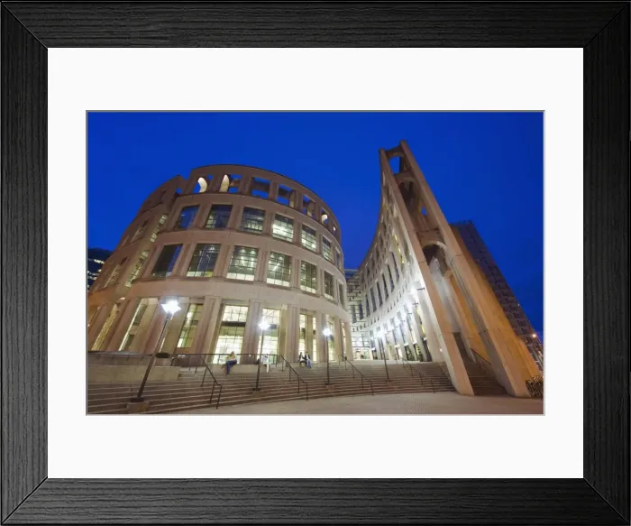 Framed Print : Vancouver Public Library, designed by Moshe Safdie, Vancouver, British Columbia Framed Print : Vancouver Public Library, designed by Moshe Safdie, Vancouver, British Columbia