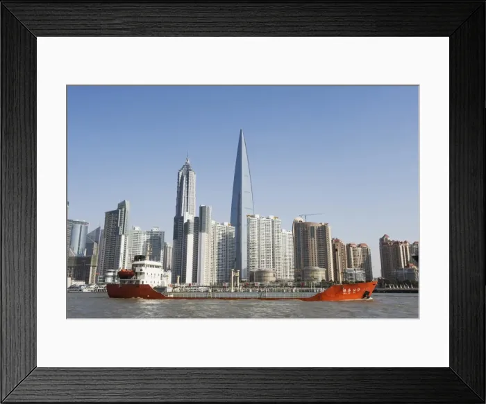 Framed Print : International Finance Tower and skyline of Pudong new area, Shanghai, China, Asia Framed Print : International Finance Tower and skyline of Pudong new area, Shanghai, China, Asia