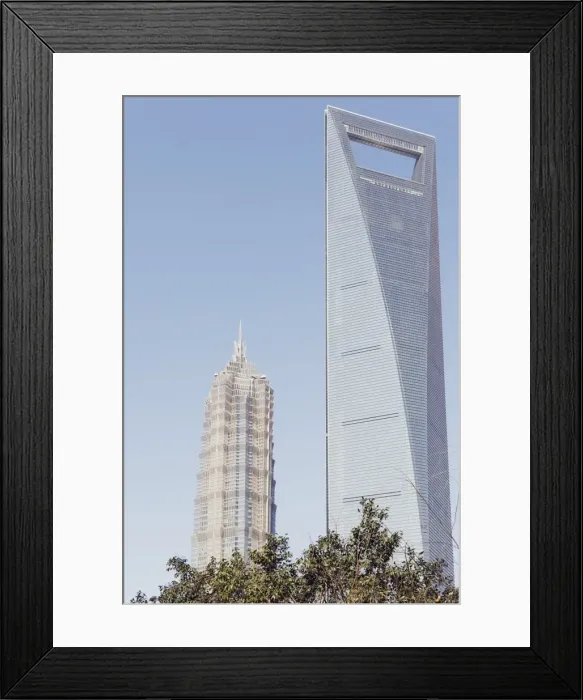 Framed Print : Jinmao Tower and International Finance Tower in Pudong new area, Shanghai, China, Asia Framed Print : Jinmao Tower and International Finance Tower in Pudong new area, Shanghai, China, Asia