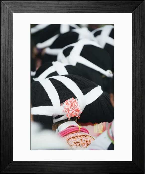 Framed Print : Long Horn Miao lunar New Year festival celebrations in Sugao ethnic village Framed Print : Long Horn Miao lunar New Year festival celebrations in Sugao ethnic village