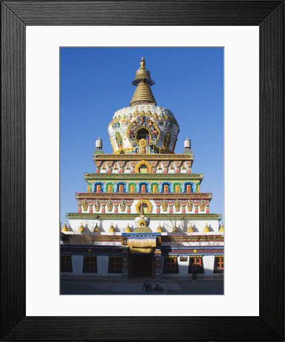 Framed Print : Wutun Si upper temple, Tongren, Qinghai Province, China, Asia Framed Print : Wutun Si upper temple, Tongren, Qinghai Province, China, Asia