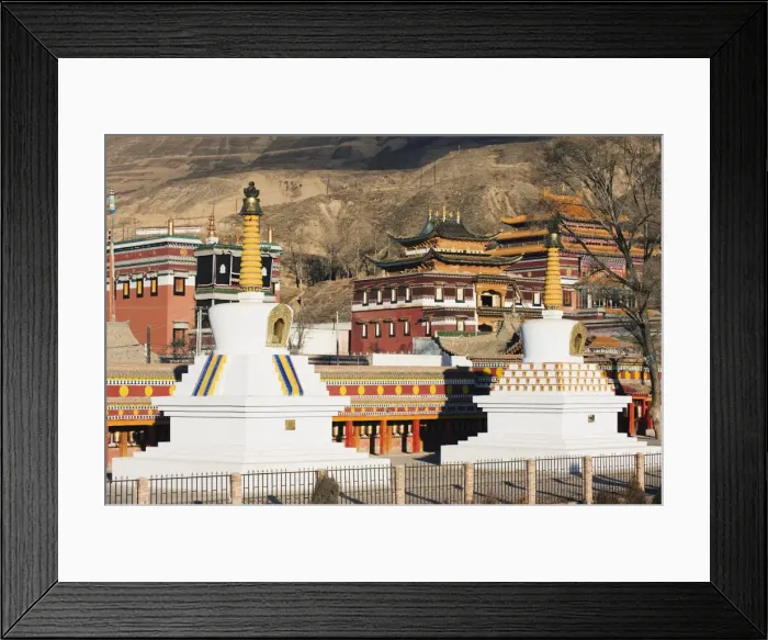 Framed Print : Wutun Si lower temple, Gomar Lamasery, Tongren, Qinghai Province, China, Asia Framed Print : Wutun Si lower temple, Gomar Lamasery, Tongren, Qinghai Province, China, Asia