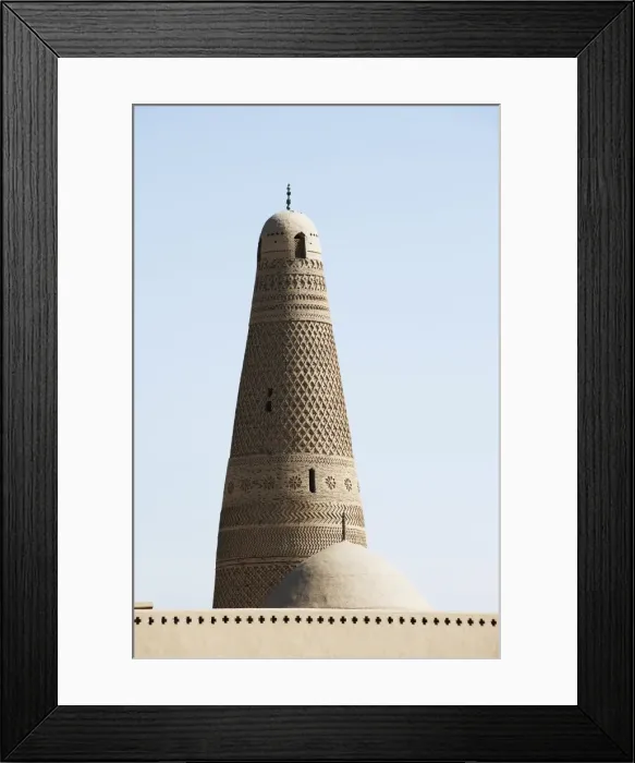 Framed Print : Emin Minaret, Turpan on the Silk Route UNESCO World Heritage Site, Xinjiang Province Framed Print : Emin Minaret, Turpan on the Silk Route UNESCO World Heritage Site, Xinjiang Province