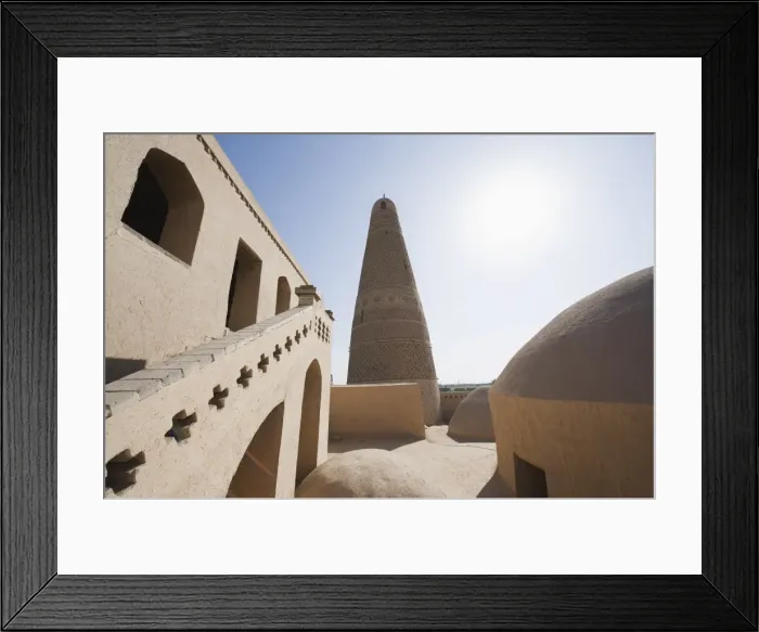 Framed Print : Emin Minaret, Turpan on the Silk Route, UNESCO World Heritage Site, Xinjiang Province Framed Print : Emin Minaret, Turpan on the Silk Route, UNESCO World Heritage Site, Xinjiang Province