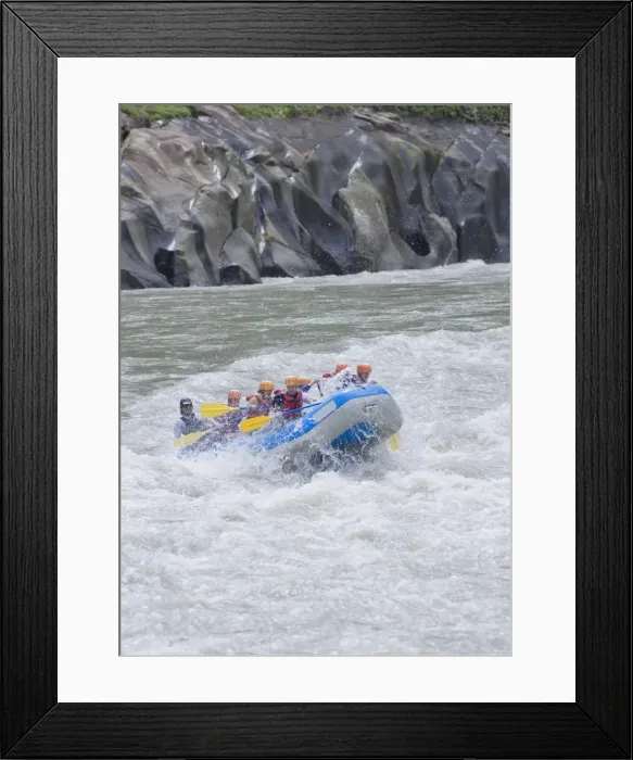 Framed Print : White water rafting, Pacuare River, Turrialba, Costa Rica, Central America