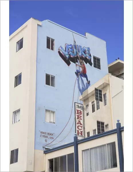 Mural, Venice Beach, Los Angeles, California, United States of America, North America