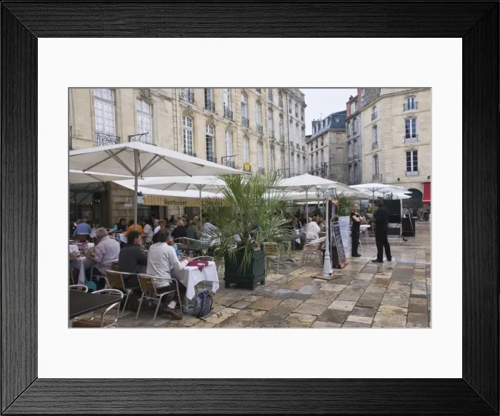 Framed Print : Cafes in Place de Parliament, Bordeaux, Gironde, France, Europe Framed Print : Cafes in Place de Parliament, Bordeaux, Gironde, France, Europe