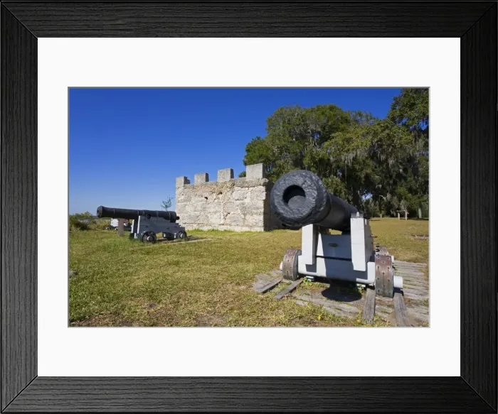 Framed Print : Fort Fredrica National Monument, St. Simons Island, Georgia, United States of America Framed Print : Fort Fredrica National Monument, St. Simons Island, Georgia, United States of America