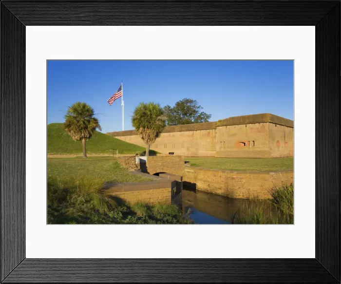 Framed Print : Fort Pulaski National Monument, Savannah, Georgia, United States of America Framed Print : Fort Pulaski National Monument, Savannah, Georgia, United States of America