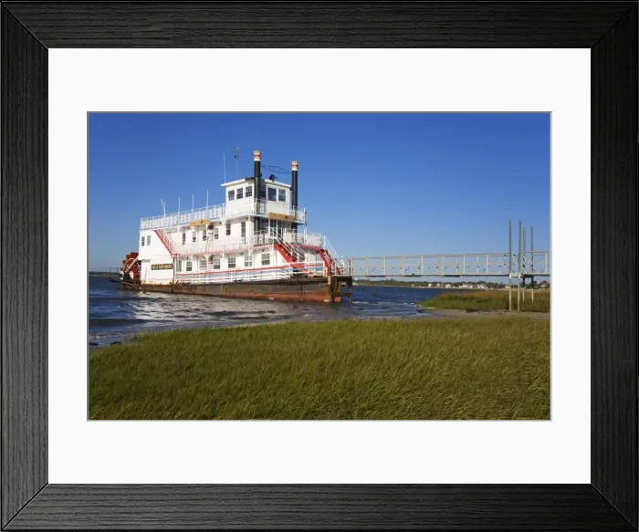 Framed Print : Paddle Steamer on Lakes Bay, Atlantic City, New Jersey, United States of America Framed Print : Paddle Steamer on Lakes Bay, Atlantic City, New Jersey, United States of America