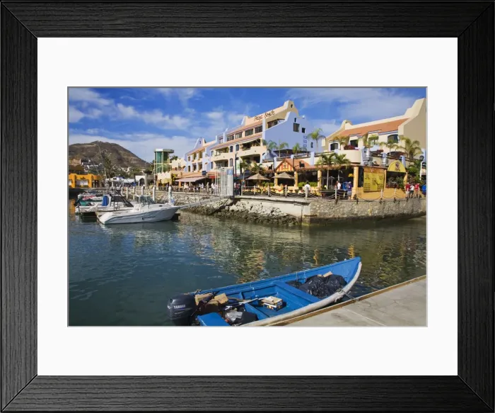 Framed Print : Plaza Bonita Shopping Mall, Cabo San Lucas, Baja California, Mexico, North America