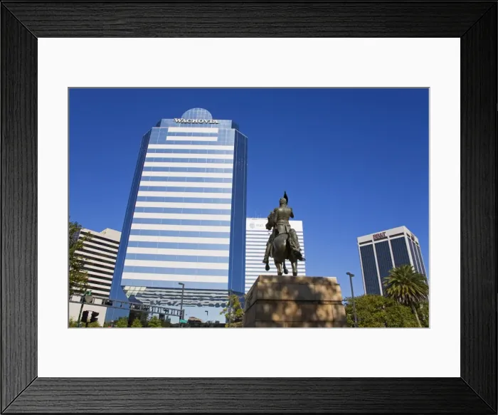 Framed Print : Andrew Jackson statue, Jacksonville, Florida, United States of America, North America Framed Print : Andrew Jackson statue, Jacksonville, Florida, United States of America, North America